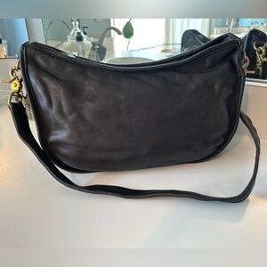 Coach Black Leather Shoulder Bag